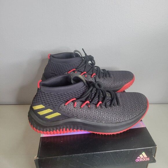 Adidas Dame 4 Shoes Black Scarlet Gold CQ1422 With Box 10.5 Worn Once main image 4